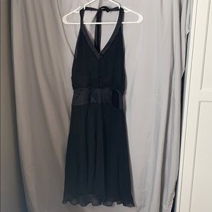 Black halter neck cocktail dress size 8